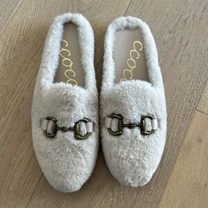 Ccocci Etude Vintage Buckle Mule Slides - Cream